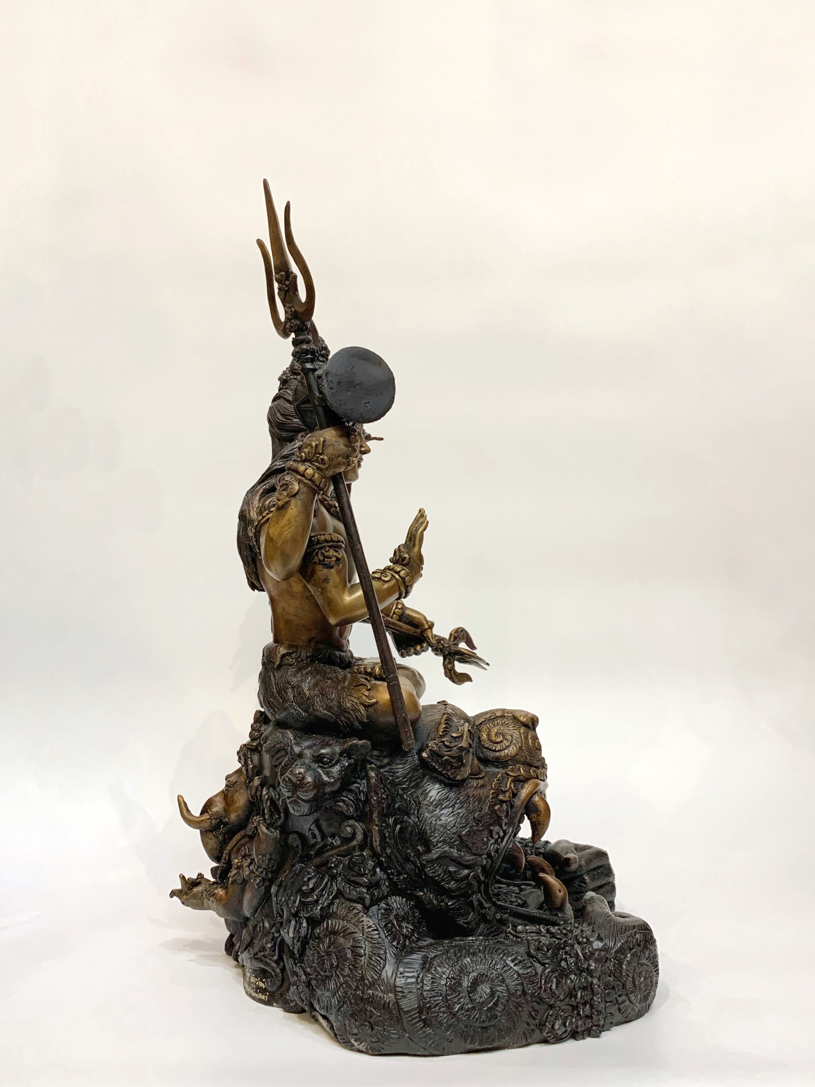 พระศิวะมหาเทพ บัลลังก์หนุมาน หน้าตัก 9 นิ้ว