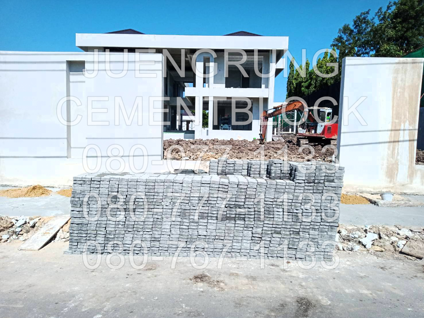 อิฐตัวหนอน สีเทา 4 ซม.