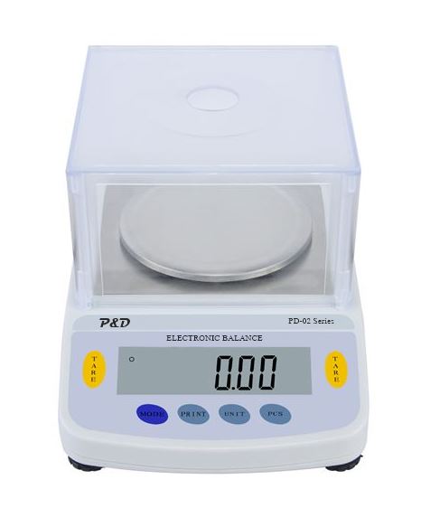 เครื่องชั่งละเอียด 500 g. ค่าละเอียด 0.01 g. ตู้ครอบอะคริลิค (ต่อคอมพิวเตอร์)