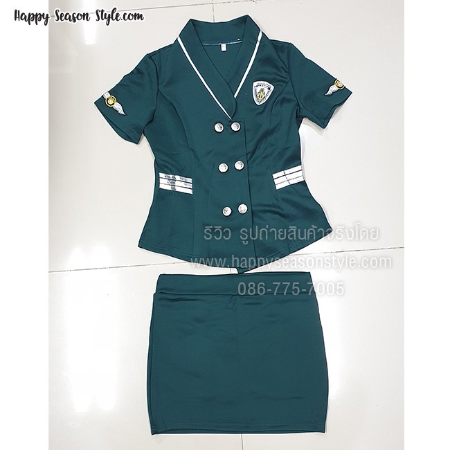 ชุดยูนิฟอร์ม ชุดแอร์ ชุดพนักงาน พนักงานต้อนรับ พีอาร์