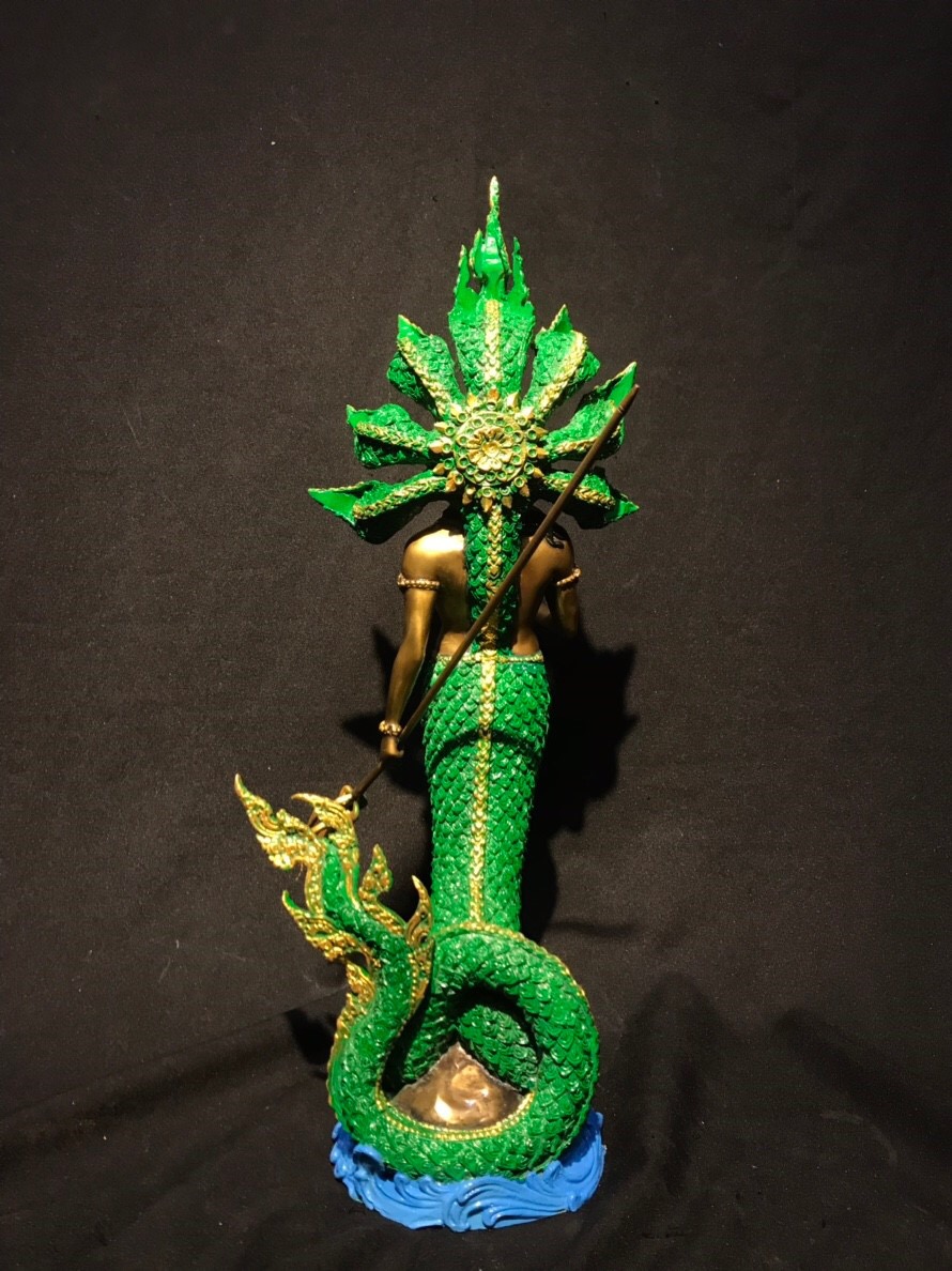 ปู่นาคราช ทรงตรีศูล หน้าตัก 9 นิ้ว (ปรก 7 เศียร)