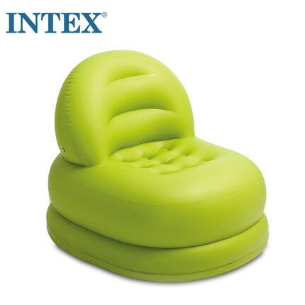 INTEX เก้าอี้เป่าลม (สีขาว/สีเขียว) Inflatable Intex Chair (White/Green)