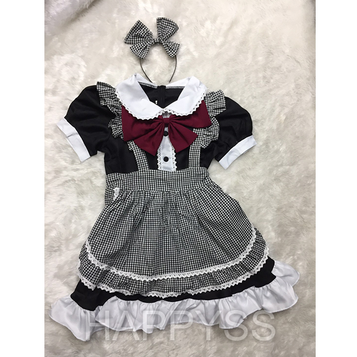 ชุดเมด Maid ขาวดำ ชุดแม่บ้าน เมด แม่บ้าน