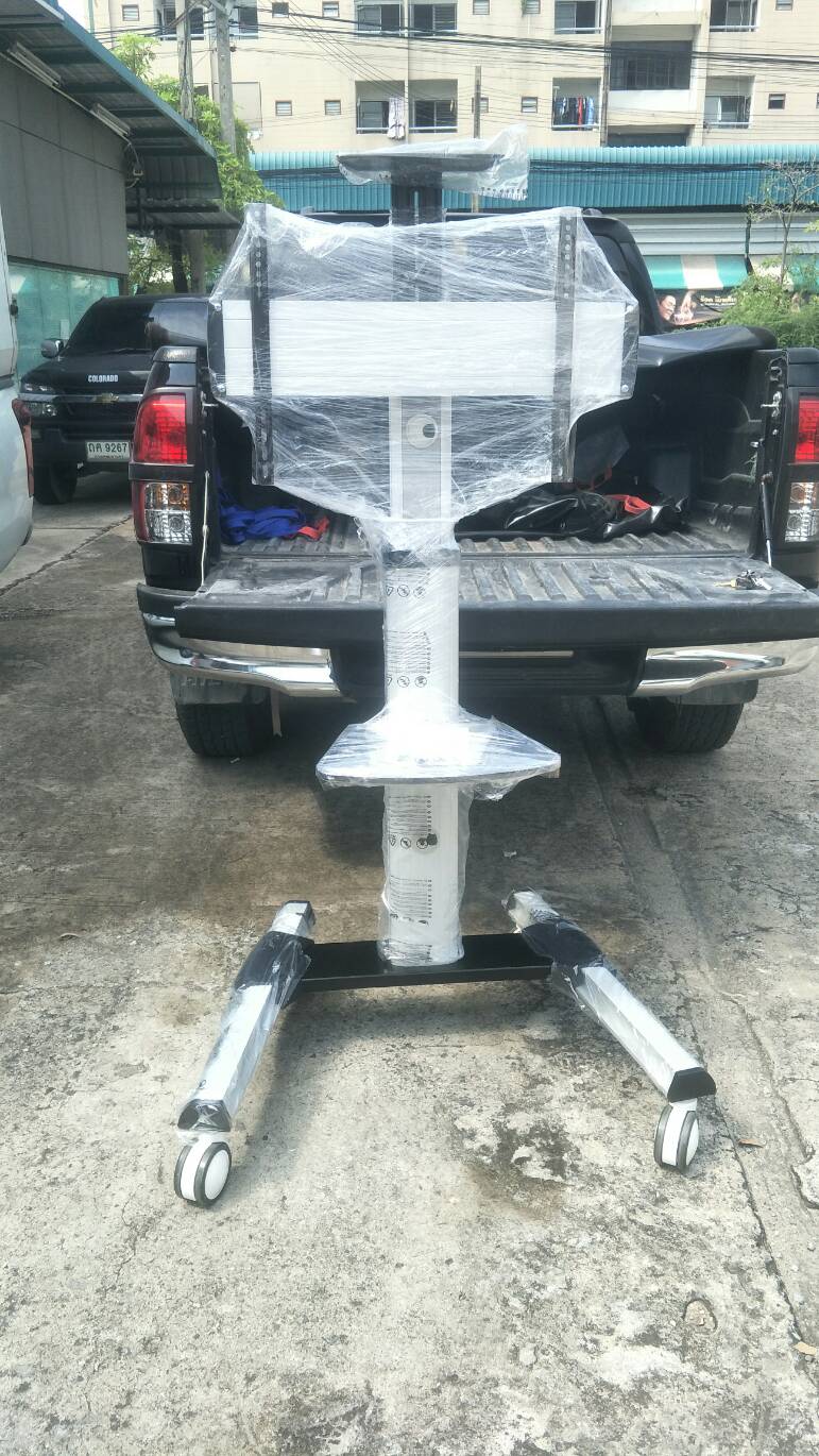 JMTVSTAND MT-F8300 ขาตั้งพื้นทีวีล้อเลื่อน(TV Stand)วัสดุ Aluminium อลูมิเนียม แบบล้อเลื่อนปรับสูง/ต่ำ ปรับก้ม-เงยได้ 32-75 นิ้ว {รับประกัน 3 ปี}0964746498