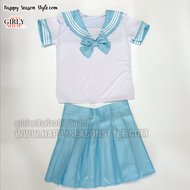 ชุดนักเรียน ชุดนักเรียนญี่ปุ่น มีให้เลือก 7 สี (น้ำเงิน, ชมพู, ฟ้า, แดง, เขียว, ม่วง, ชมพูบานเย็น)
