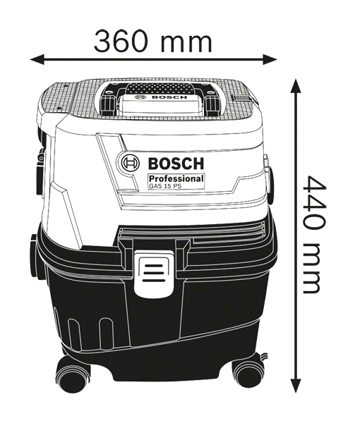 Bosch รุ่น GAS 15 PS เครื่องดูดฝุ่น/ดูดน้ำ
