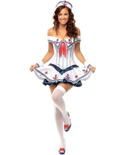 ชุดกะลาสีสาว ชุดกะลาสี ชุดทหารเรือ ทหารเรือหญิง