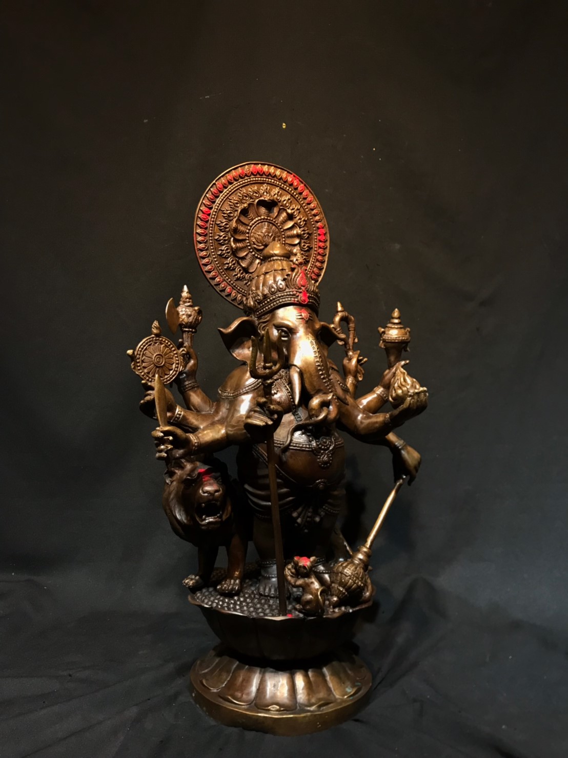 พระพิฆเนศ ปาง 51 ตา (ปางที่ 33) หน้าตัก 9 นิ้ว