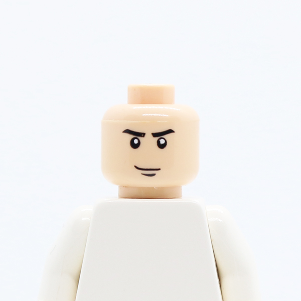 Male Stern Eyebrows, White Pupils and Chin Dimple Pattern