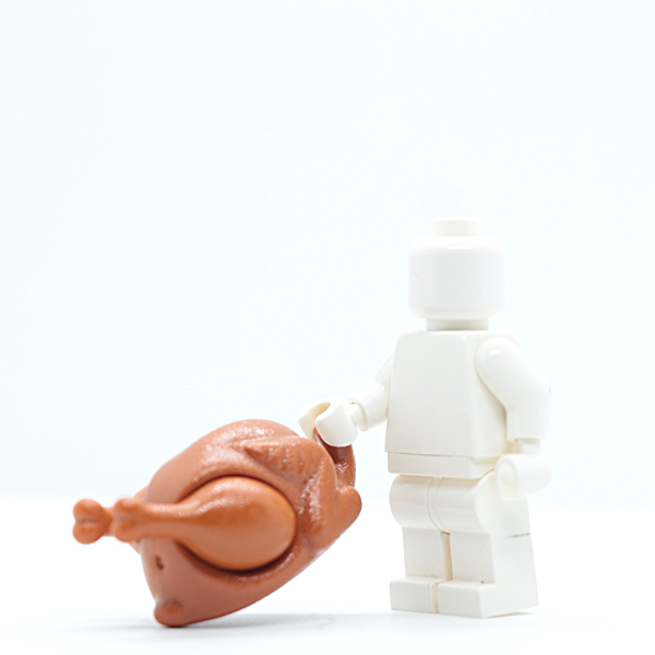 Turkey with Drumsticks 20mm with Round Opening on Back