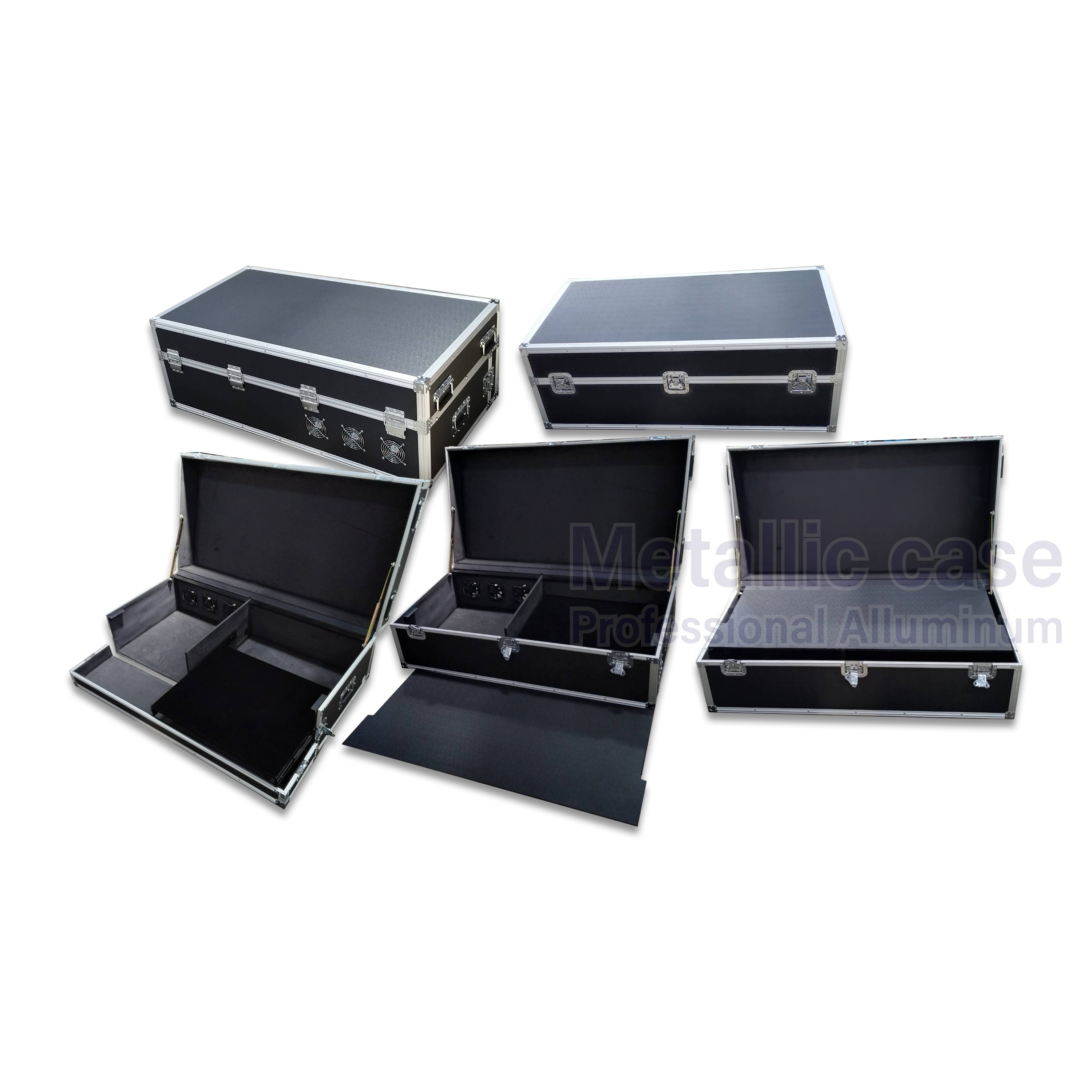 metalliccase9795-04-6808 / CPU พร้อมสไลค์คู่ 2 จอ(127.5x58.5x44 T11H3K5P5)