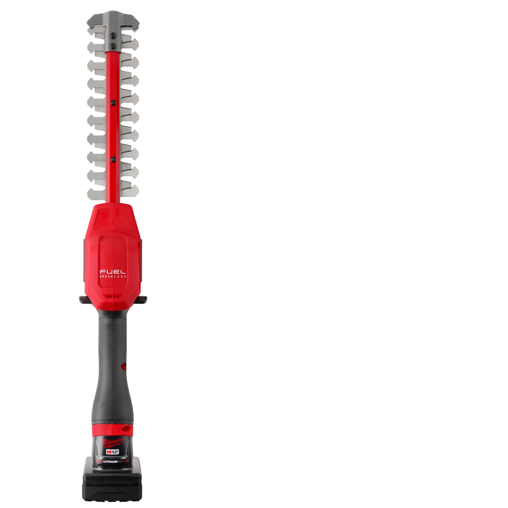 MILWAUKEE รุ่น M12 FHT20-402 เครื่องตัดแต่งพุ่มไม้ไร้สาย 12 โวลต์ พร้อมเครื่องชาร์จและแบต 12V@4.0AH x 2 ก้อน