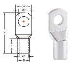 หางปลาหนา 2 ชั้นทรงยุโรป NON-INSULATED COPPER TUBULAR LUGS TL SERIES