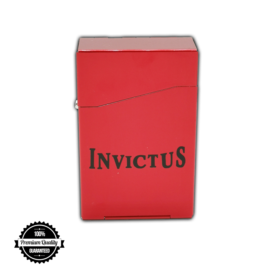 กล่องใส่ยาเส้น อลูมิเนียมอัลลอยด์ ฝาสปริง ใส่ได้ 20 มวน