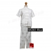 MN2003 ชุดจีนผู้ชาย ลายค้างคาวนำโชค 福(ฝู) (แขนสั้น)