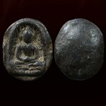 พระซุ้มกอ พิมพ์ขนมเปี๊ยะ เนื้อดำ