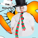ชุดมาสคอตสโนว์แมน ชุดแฟนซี ชุดคอสเพลย์สำหรับผู้ใหญ่สูง 140-190 ซม. (Snow Man)