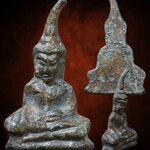 พระท่ากระดาน เนื้อชินตะกั่ว สนิมแดง