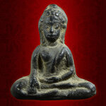 พระร่วงนั่งเข่างกว้าง เนื้อชินเงิน