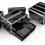 metalliccase 6119-13-5807 / กระเป๋า Wireless Laon-Tech BP550 5 set + หูฟัง 6 + BS550 1 set + Remote 1 set + เสาอากาศ (57x56x30 T7C1H4K1P2)