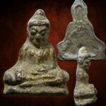 พระท่ากระดาน เนื้อชินตะกั่วสนิมแดง