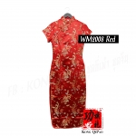 WM2008 กี่เพ้ายาว ลายมังกรโบราณ