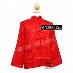 MN3006 เสื้อจีนแขนยาว ลายมังกร