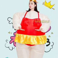 ชุดนักบัลเล่ต์ รุ่นคล้องคอ สีแดง