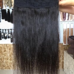 แฮร์พีชผมแท้ 100% ต่อผม เพิ่มผมหนา กว้าง28 ผมยาว50 ซม