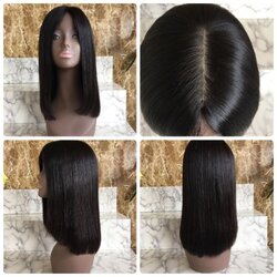 วิกผมแท้ทอมือ ฐานsilk เหมือนหนังศีรษะจริงมากที่สุด ผมแท้เกรด 10A สูขภาพแข็งแรง