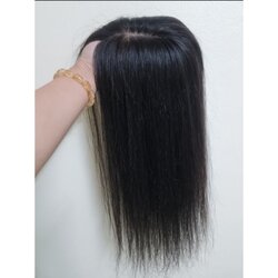 💥จัดโปร💥แผ่นปิดผมบาง ผมแท้ทอมือ silk base มีหนังศีรษะเต็ม ไม่เห็นขอบ ย้อมสีได้ ผมยาว45ซม