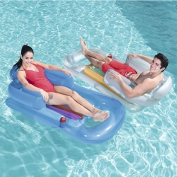 INTEX เก้าอี้แพยางลอยน้ำ พร้อมช่องวางเท้า INTEX Chair Pool Float