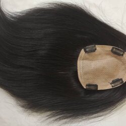 แผ่นปิดผมบางทอมือ เสริมบางผมแท้100% หนังศีรษะเต็มแผ่น กัดสีได้ ขนาดฐาน12×14ซม ผมยาว 30ซม