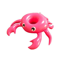 ที่วางแก้วเป่าลม ลอยน้ำ รูปปู Inflatable New Crab Cup Holder