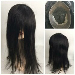 วิกติดกาวผมยาว 40ซม สำหรับผู้หญิง ผู้ชาย ผมแท้100%