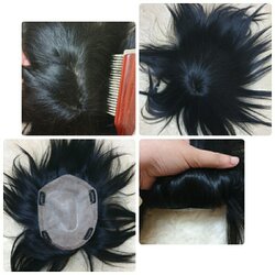 วิกชายติดกิฟ ติดกาวร่วมได้ วิกปิดผมบาง วิกปิดหัวล้าน ผมแท้100% ทอมือ มีหนังศีรษะทุกมุม