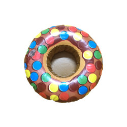 ที่วางแก้วเป่าลม โดนัทM&M Inflatable Donut M&M Cup Holder