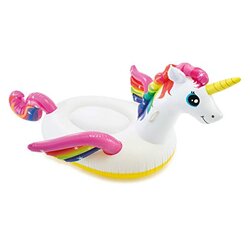 Inflatable New Rainbow Unicorn Pool Float ห่วงยางยูนิคอร์นสีรุ้ง แบบใหม่ (ขนาด 150 cm.)