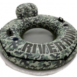 แพยางโซฟากลม พร้อมที่พิงหลัง Inflatable Camo River Run Pool Float