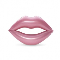 ห่วงยางปากสีชมพูโรสโกลว์ Inflatable New Rose Gold Lip Float