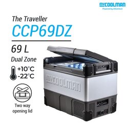 ตู้เย็นแช่แข็งพกพา myCOOLMAN CCP69DZ The Traveller 69 L - Dual Zone (แยกอุณหภูมิได้)