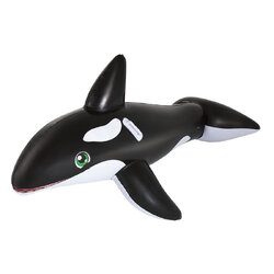 ห่วงยางปลาโลมา สีดำ สำหรับเด็ก Inflatable Black Whale Pool Float