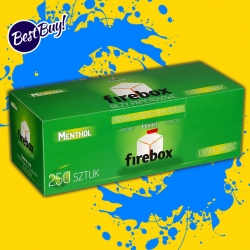ก้นกรองเปล่า Firebox มวนเย็น 250 ( 1 กล่อง
