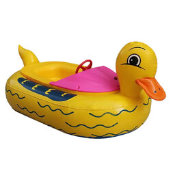 เรือบั๊มเป็ดเหลืองไฟฟ้า สำหรับเด็ก Inflatable Children duck bumper boat with battery full set