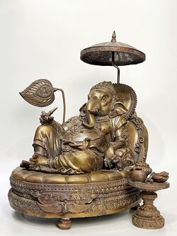 พระพิฆเนศ บรมสุข (ปางเสวยสุข) หน้าตัก 9 นิ้ว