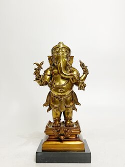 พระพิฆเนศ เทวรูปสรงน้ำ พระวินายักจตุรถีคเณศวร์ สูง 12 นิ้ว (หมายเลข5)