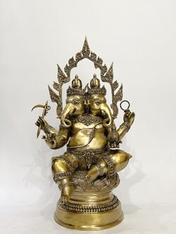 พระพิฆเนศ ปางทวิมุข หน้าตัก 9 นิ้ว