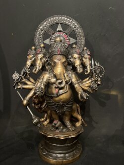 พระพิฆเนศ 5 เศียร หน้าตัก 9 นิ้ว (หมายเลข 1)