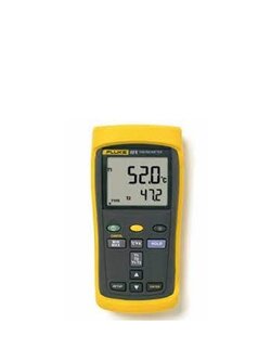 52-2 เครื่องวัดอุณหภูมิแบบดิจิตอล เทอร์โมมิเตอร์แบบดิจิตอล ชนิดมือถือขนาด 2 ช่อง