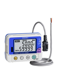 HIOKI LR5041 เครื่องบันทึกค่าแรงดันไฟฟ้า DC -50.00 mV to 50.00 mV (Compact Logger - Voltage Logger)